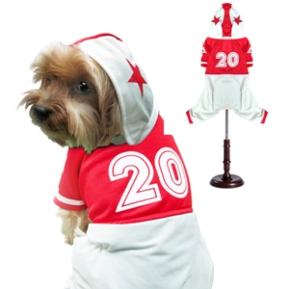PAMPET / Puppe Love Dog Costume, Football Player, Red SZ 4